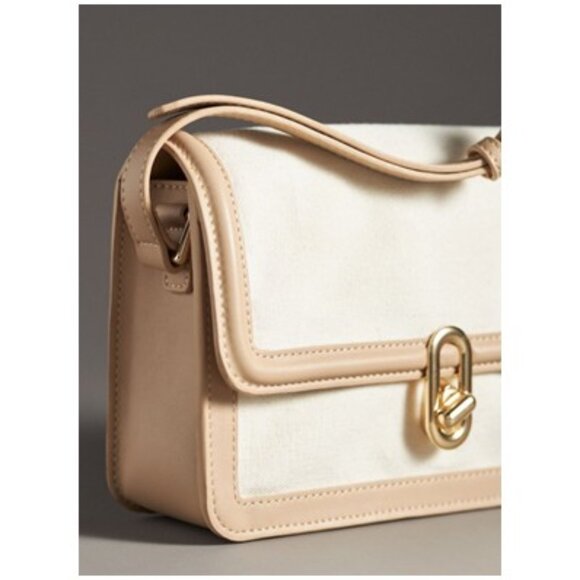 MWT-Anthropologie-Jules Kae Mia Turnlock Bag - Neutral - Picture 2 of 4